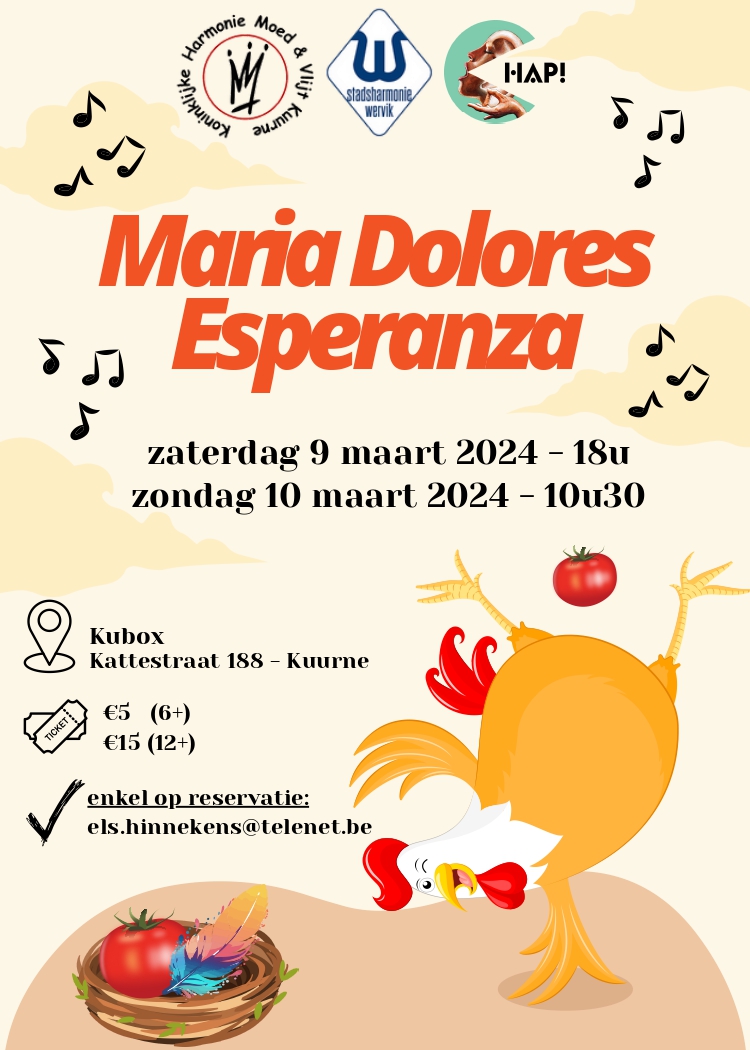 Affiche concert 'Maria Dolores Esperanza 2023'